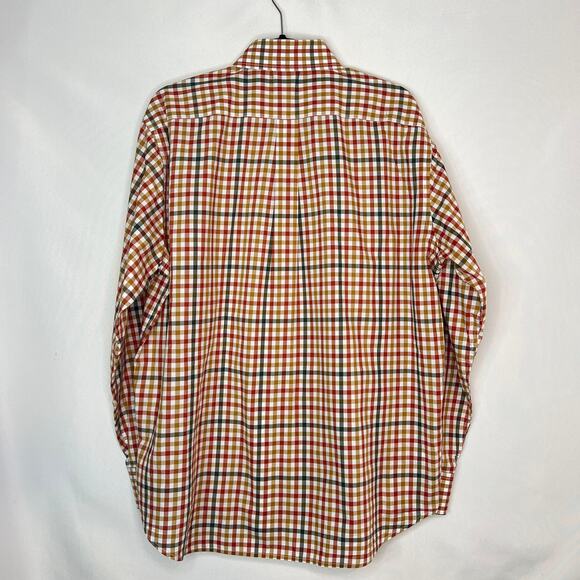 Mens Checkered Multicolor Southern Point Co Button Down Size Medium - Picture 7 of 10